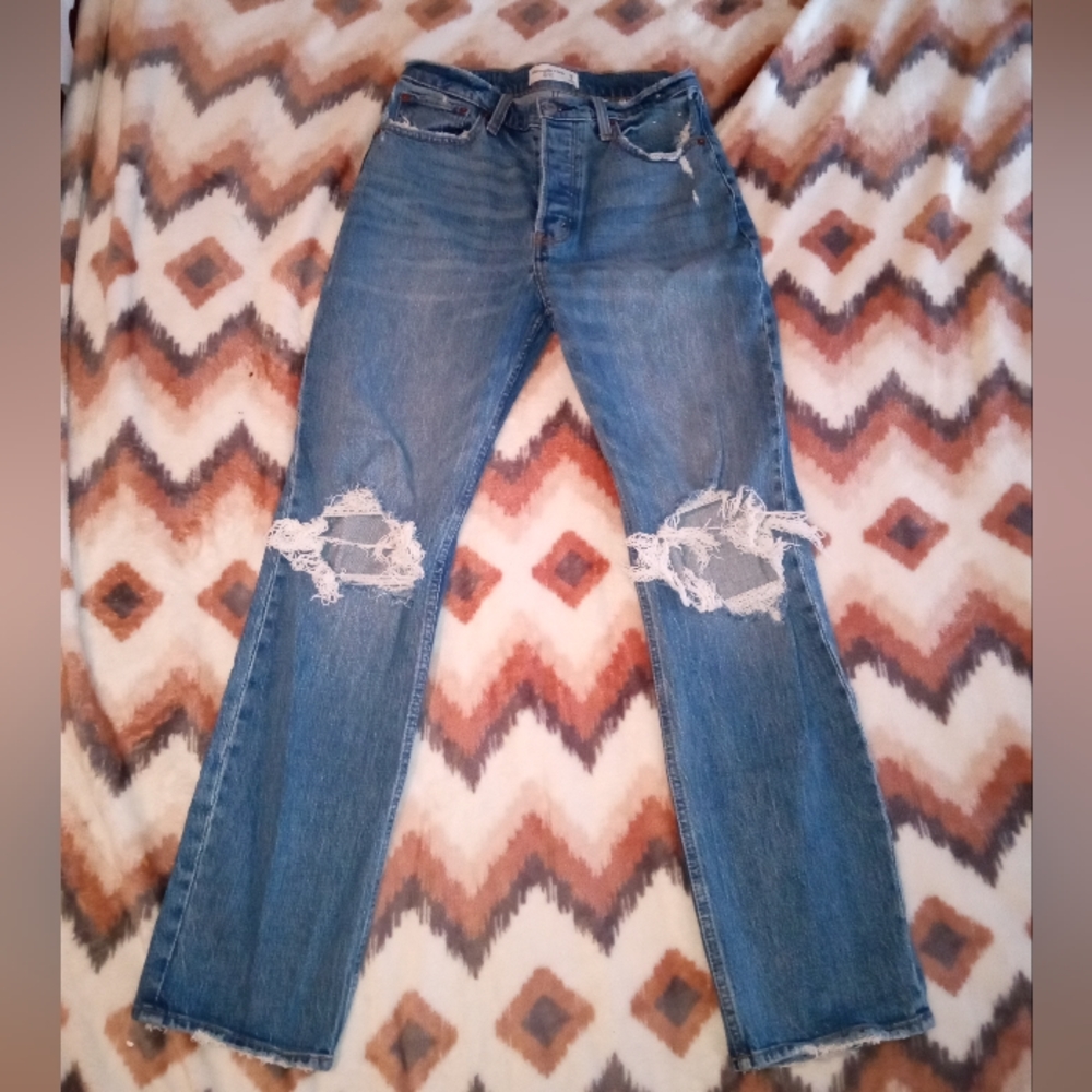 Abercrombie and Fitch dad jeans